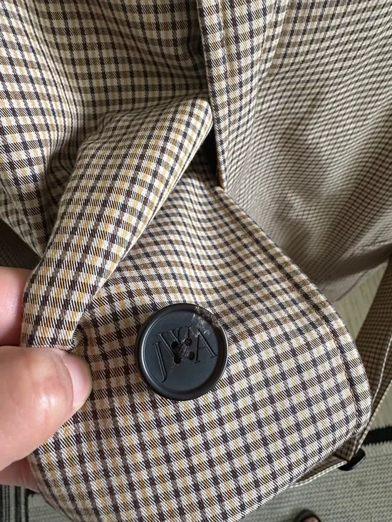 NWOT JW Anderson x Uniqlo plaid trench coat - Picture 10 of 12